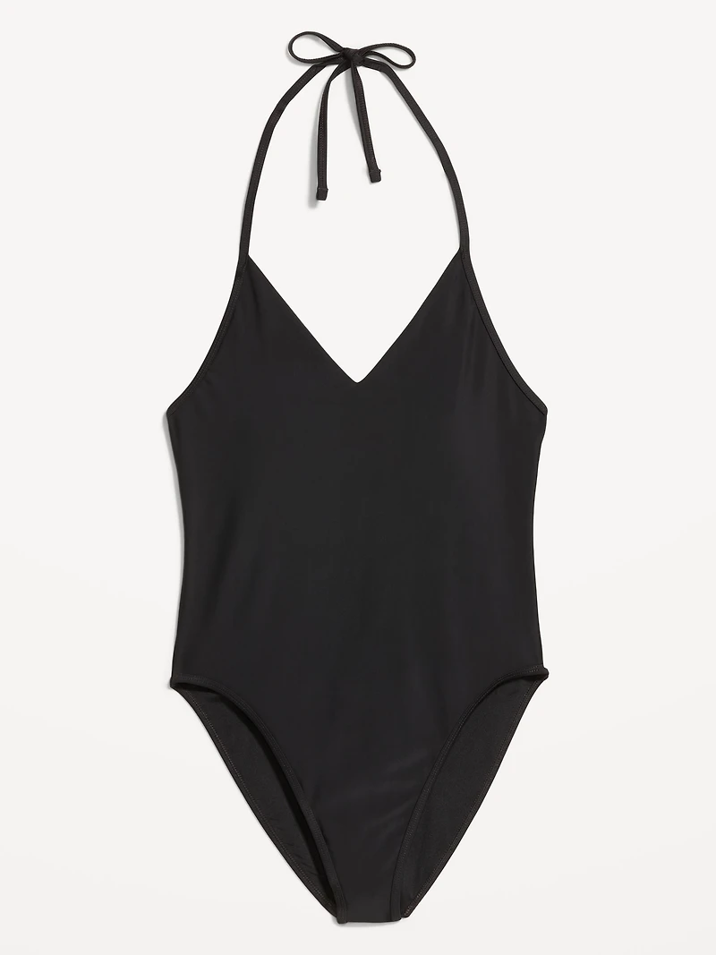 V-Neck Halter Swimsuit