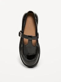 Shiny Faux-Leather Mary Jane Shoes for Girls