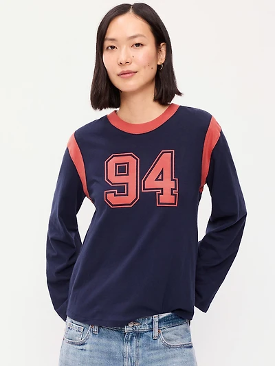 EveryWear Long-Sleeve Graphic T-Shirt