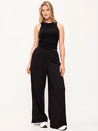 High-Waisted Bounce Lite Drapey Wide-Leg Sweatpants