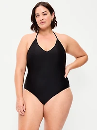 V-Neck Halter Swimsuit