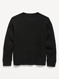 Long-Sleeve Waffle-Knit T-Shirt for Boys