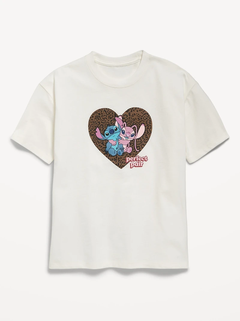 Disney© Stitch & Angel Graphic Tunic T-Shirt for Girls