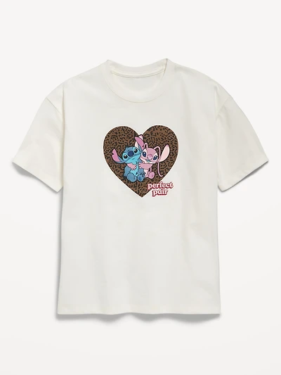 Disney© Stitch & Angel Graphic Tunic T-Shirt for Girls