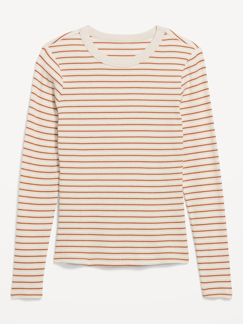 Snug Crew-Neck Long Sleeve T-Shirt