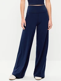 High-Waisted PowerChill Fold-Over Wide-Leg Pants