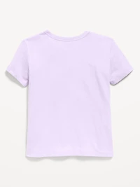 Softest Short-Sleeve Heart-Pocket T-Shirt for Girls