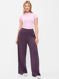 High-Waisted Bounce Lite Drapey Wide-Leg Sweatpants