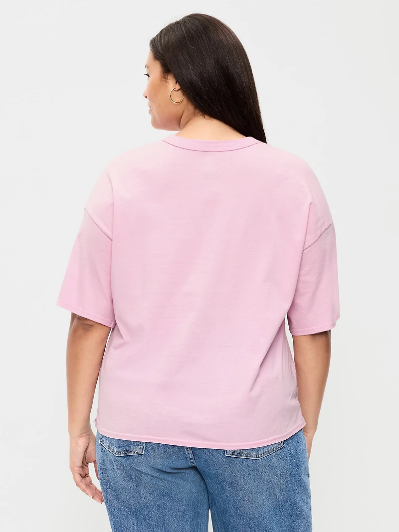 Yosemite National Park™ Crew-Neck Oversized Crop T-Shirt