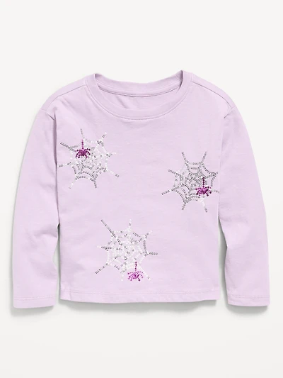 Long-Sleeve Graphic T-Shirt for Toddler Girls