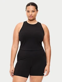 Medium Support PowerSoft High-Neck Racerback Sports Bra