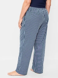 High-Waisted Poplin Pajama Pant