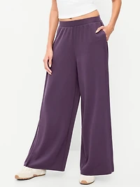 High-Waisted Bounce Lite Drapey Wide-Leg Sweatpants