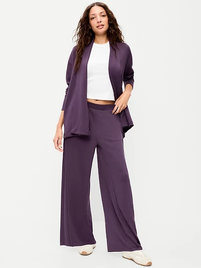 High-Waisted Bounce Lite Drapey Wide-Leg Sweatpants
