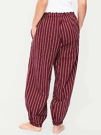 Cinched Poplin Balloon Pants