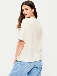 Yellowstone National Park™ Crew-Neck Oversized Crop T-Shirt