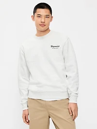 Oversized Graphic Crew-Neck Sweatshirt
