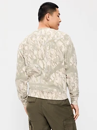 Loose Printed Rotation Crew-Neck Sweatshirt