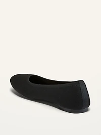 Knit Almond-Toe Ballet Flats