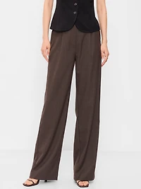 High-Waisted Taylor Trouser Wide-Leg Pants