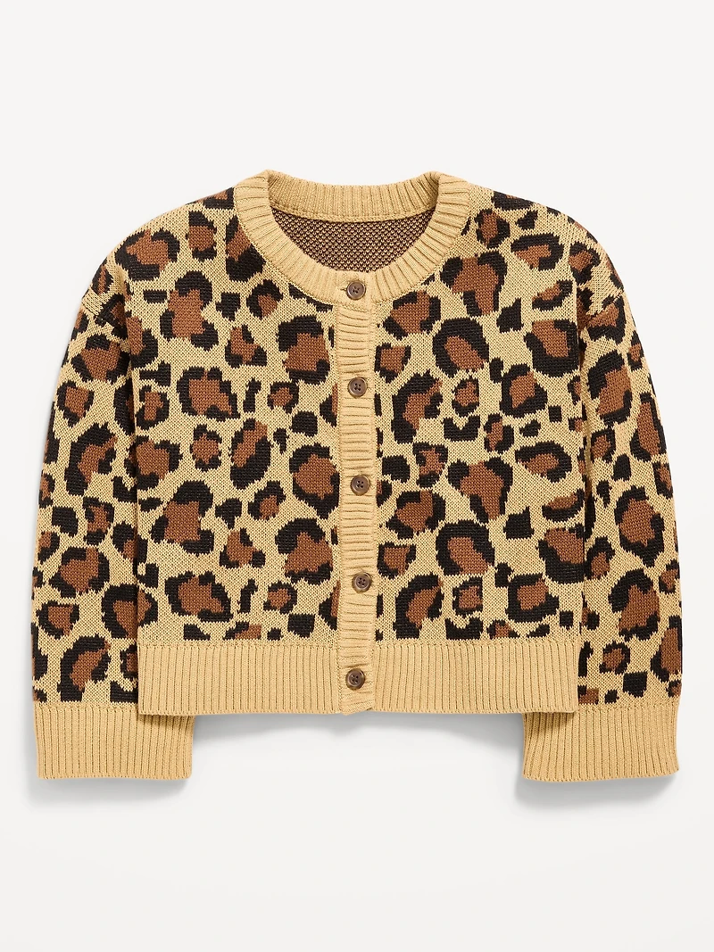 Cozy Button-Front Cardigan Sweater for Girls