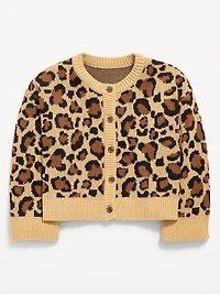 Cozy Button-Front Cardigan Sweater for Girls