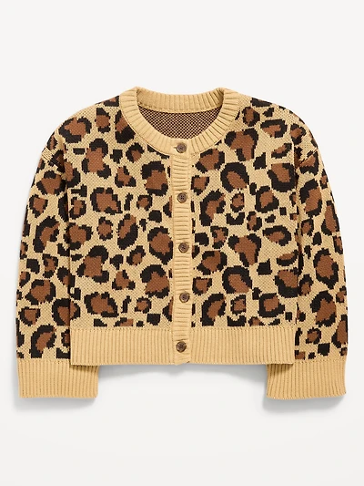 Cozy Button-Front Cardigan Sweater for Girls