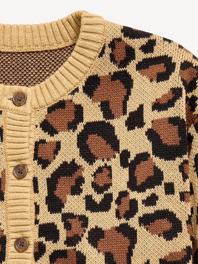 Cozy Button-Front Cardigan Sweater for Girls