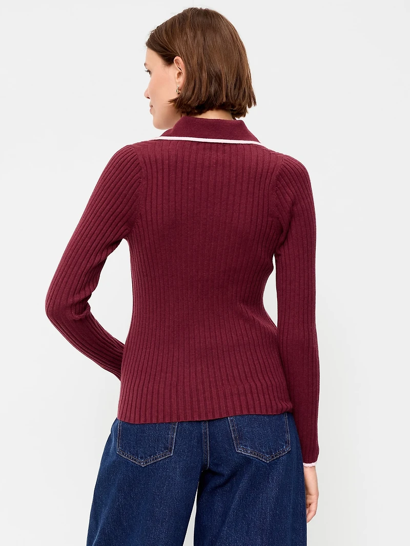 Long-Sleeve Half-Zip Top