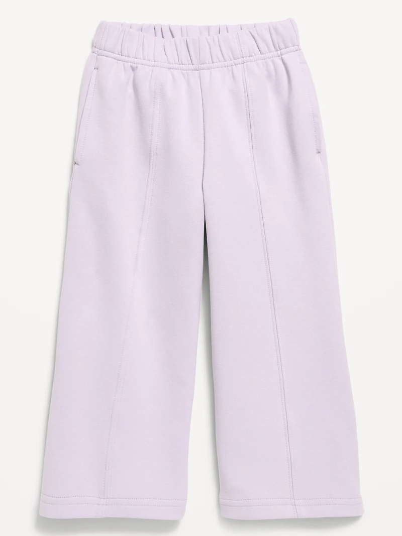 Dynamic Fleece Wide-Leg Sweatpants for Toddler Girls