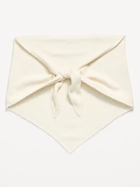 Oversized Rib-Knit Triangle Scarf