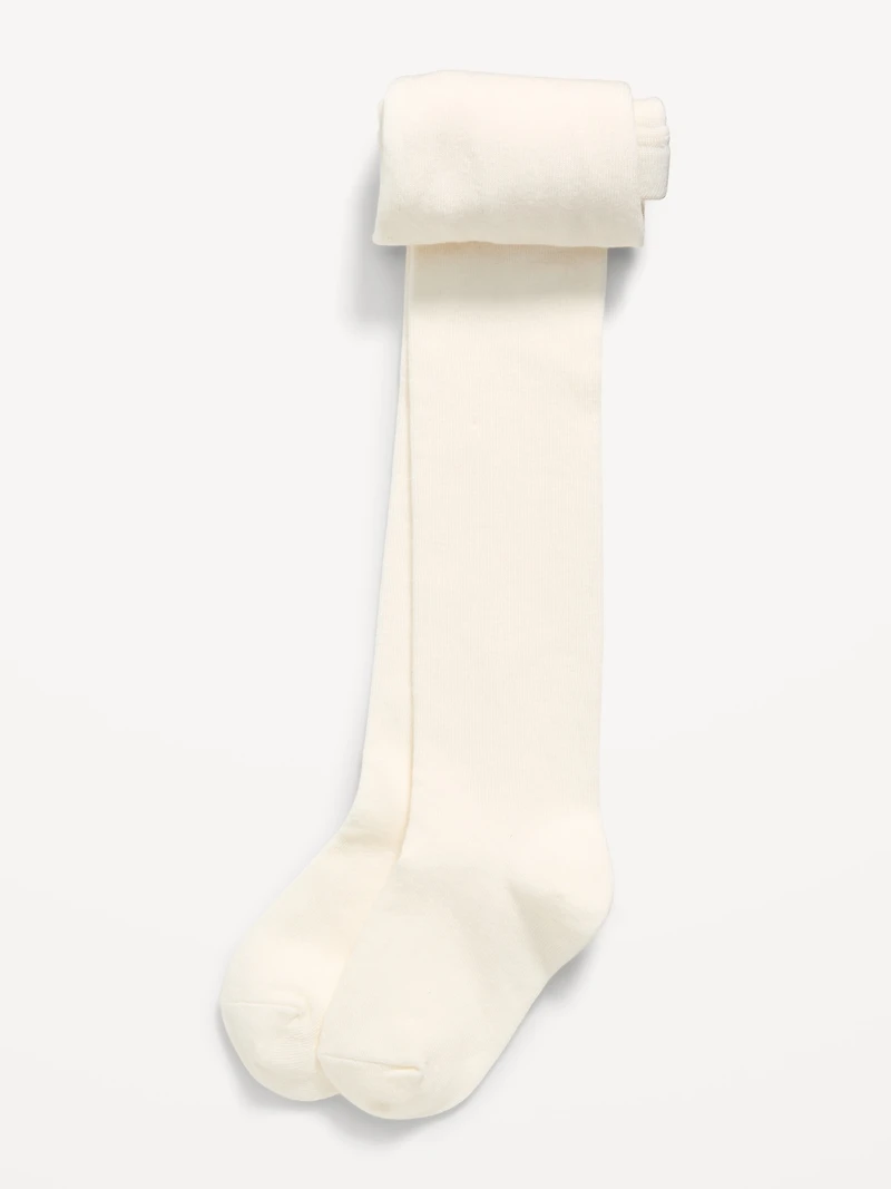 Soft-Knit Solid Tights for Toddler Girls