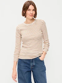Snug Crew-Neck Long Sleeve T-Shirt