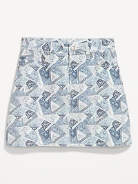 OG High-Waisted Denim Mini Skirt