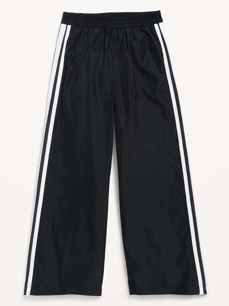 High-Waisted Track Pants for Girls