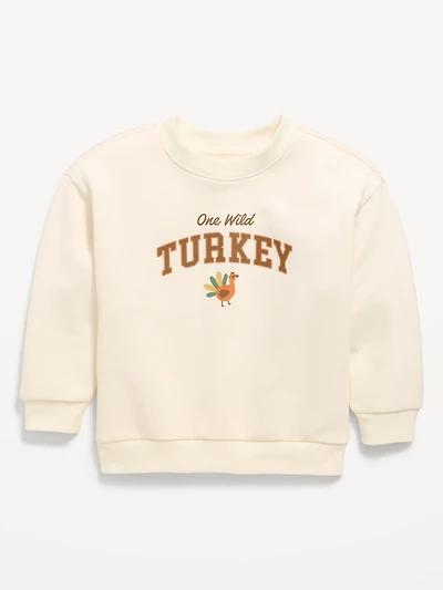 Oversized Long-Sleeve Graphic Sweatshirt for Toddler Boys