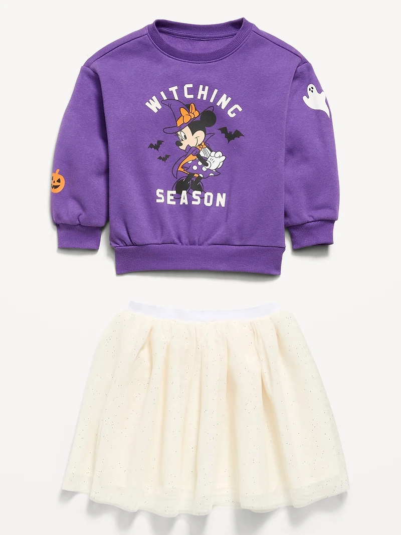 Disney© Minnie Mouse Sweatshirt and Tutu Skirt Set for Toddler Girls