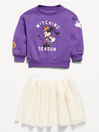 Disney© Minnie Mouse Sweatshirt and Tutu Skirt Set for Toddler Girls