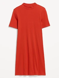 Snug Mock-Neck Bodycon Mini Dress