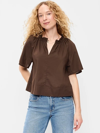 Loose Short-Sleeve Top