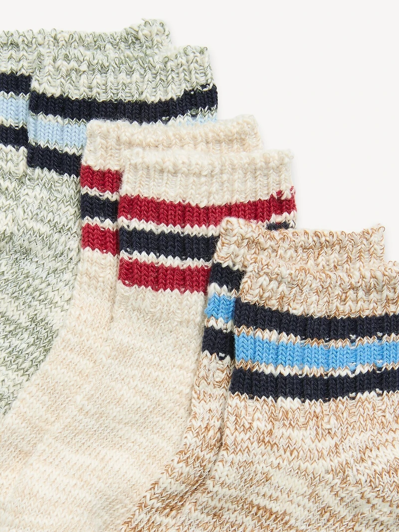 Marled Crew Socks 3-Pack for Toddler & Baby