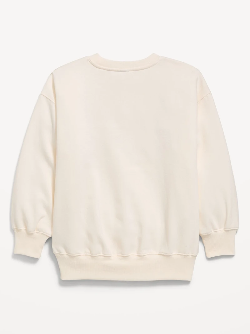 CapyFun™ Oversized Graphic Tunic Sweatshirt for Girls