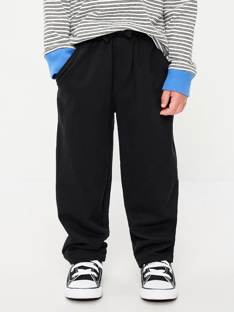 Barrel-Leg Knit Pants for Toddler Boys