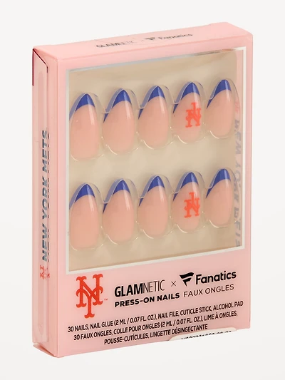 Glamnetic x Fanatics New York Mets Press-On Nail Kit