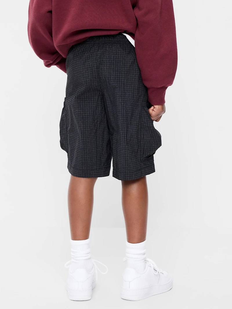 Below Knee Super Baggy Ripstop Cargo Shorts for Boys