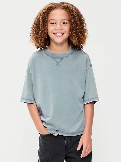 Oversized Short-Sleeve Boxy T-Shirt for Boys