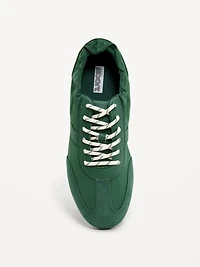 Ruched Lace-Up Sneakers for Women