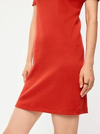 Snug Mock-Neck Bodycon Mini Dress