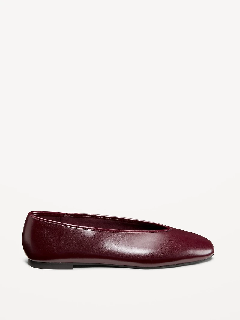 V-Cut Ballet Flats