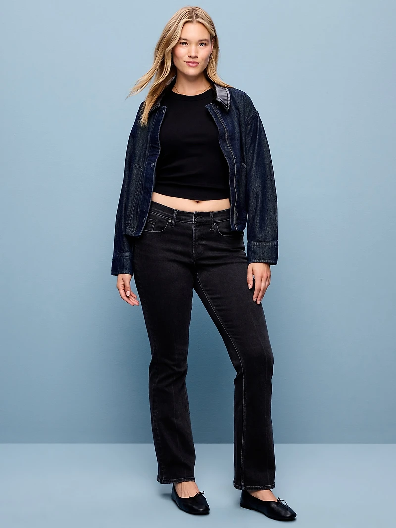 Low-Rise Boot-Cut Jeans